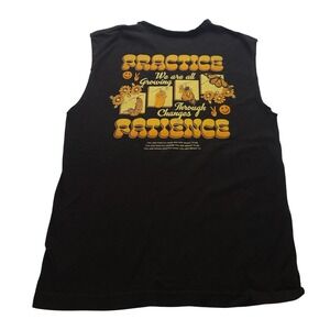 Dravus Practice Patience Butterfly Metamorphosis Graphic Muscle Tee Black Medium